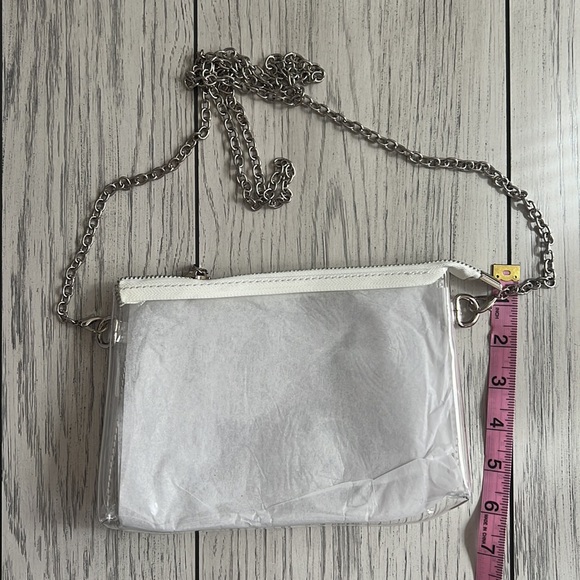 Clear stadium purse, small crossbody bag. Stadium purse. - Picture 3 of 6